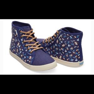 Toms Deep Cobalt Vintage Flower Camarillo Sneaker